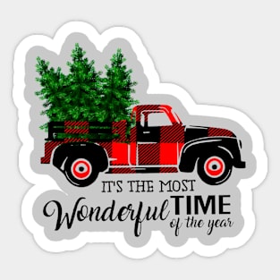 Wonderful Time - christmas gift - christmas Tshirt Sticker